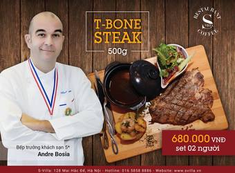 T-bone steak 500gram giá 680.000